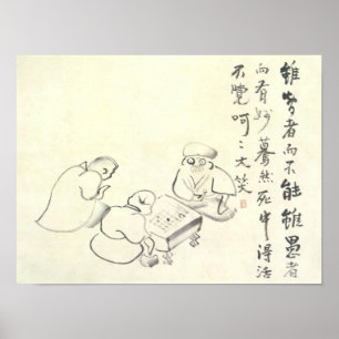 Póster Clásicos Zen - Gibon Sengai - Ganso & Garza