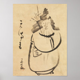 Póster Clásicos Zen - Gibon Sengai - Tenmangu