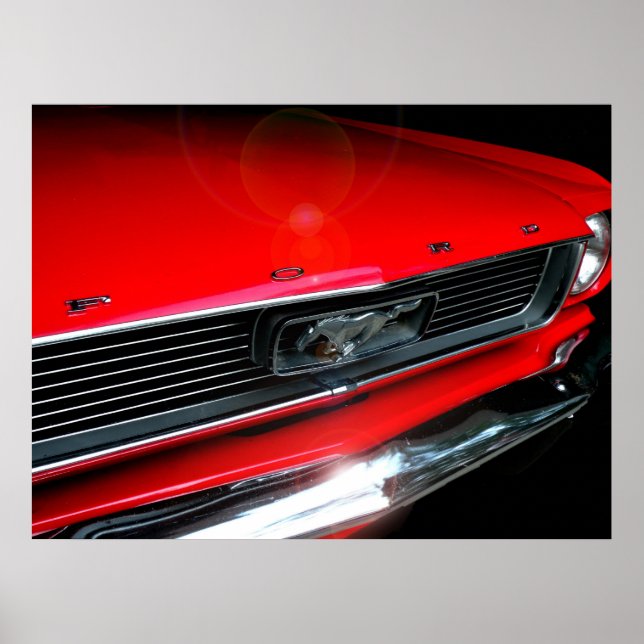 Póster Classic 60s Muscle Car  Poster (Frente)