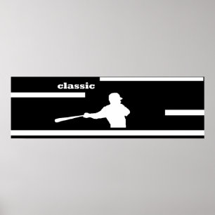 PÓSTER CLASSIC BASEBALL SWING POSTER