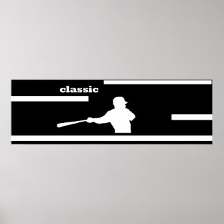 PÓSTER CLASSIC BASEBALL SWING POSTER