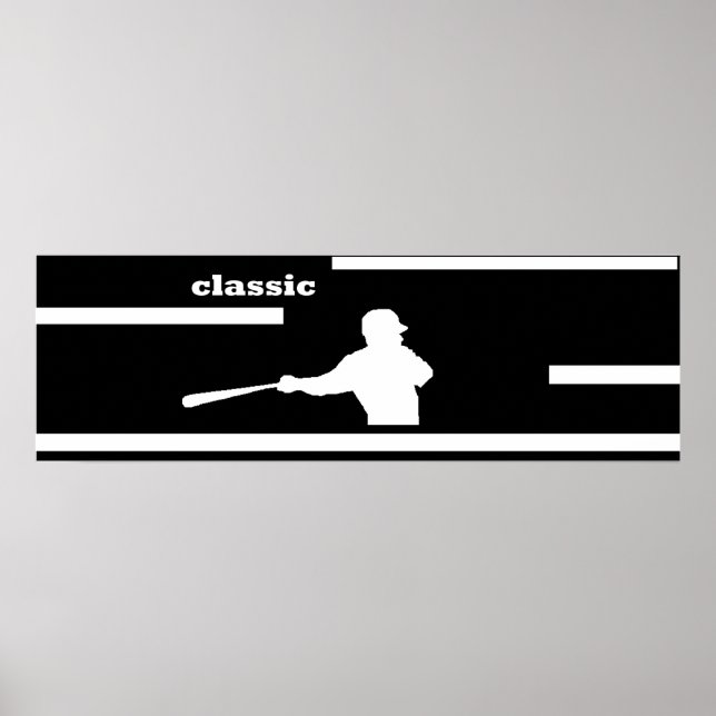 PÓSTER CLASSIC BASEBALL SWING POSTER (Frente)