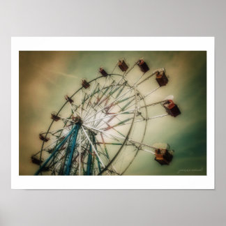 Póster Classic Ferris wheel Poster (Semi-Gloss)