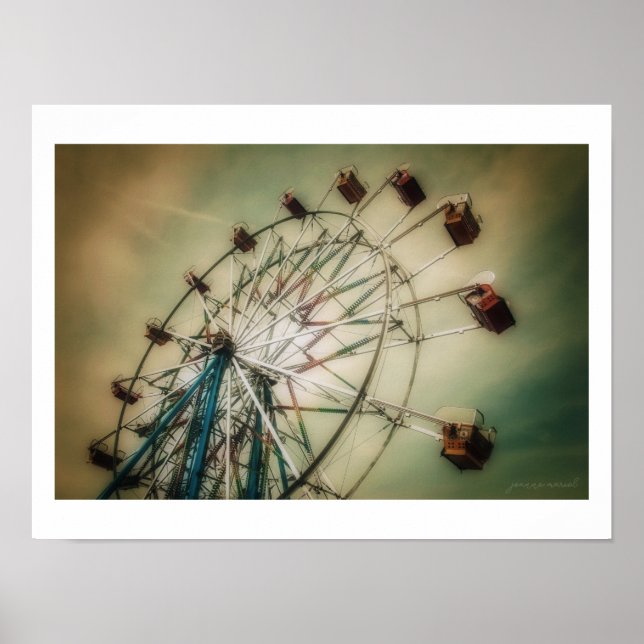 Póster Classic Ferris wheel Poster (Semi-Gloss) (Frente)