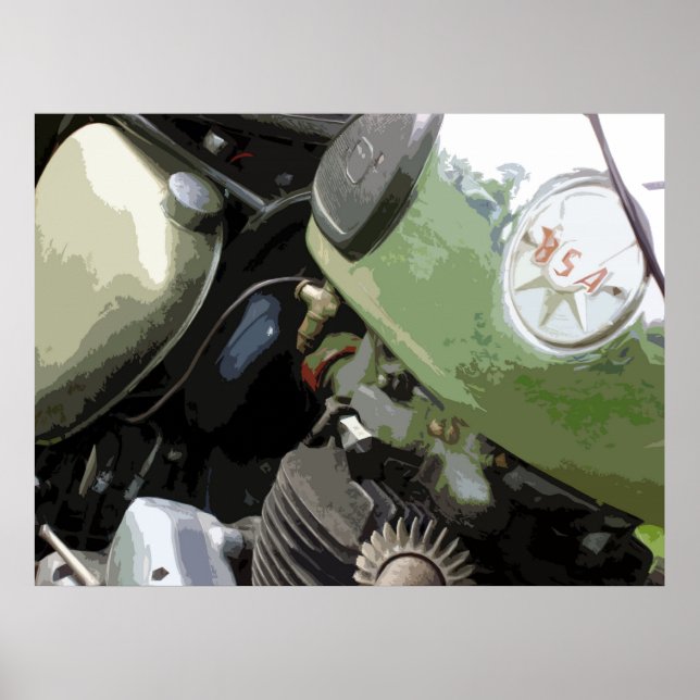 PÓSTER CLASSIC MOTORCYCLE 9 (Frente)