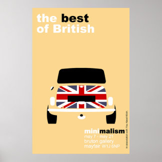 Póster Classic Original Mini Cooper minimalist art Poster