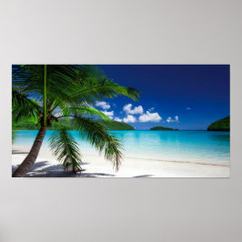 Póster Classic Tropical Island Beach Paradise