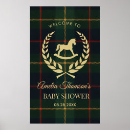Póster Classic Vintage Polo Horse Party Baby Shower