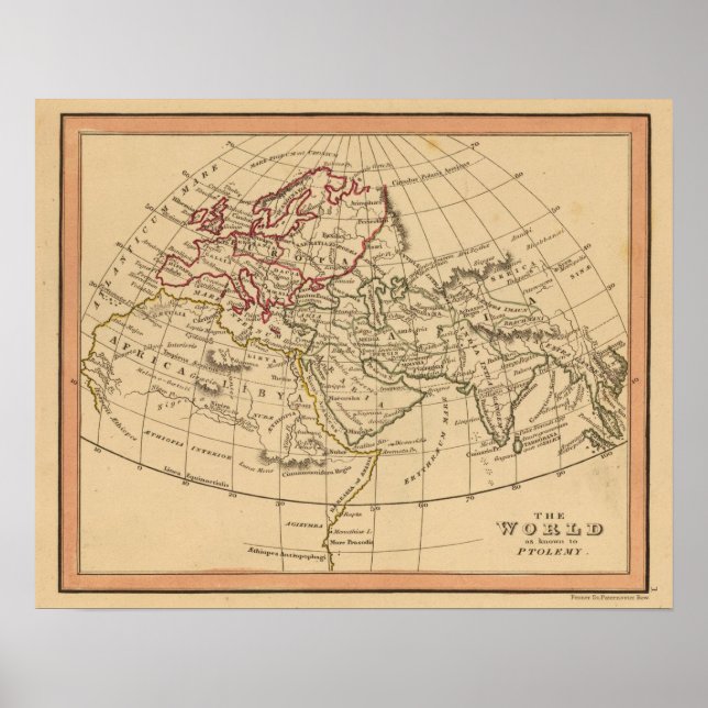 Póster Classic World Map (Frente)