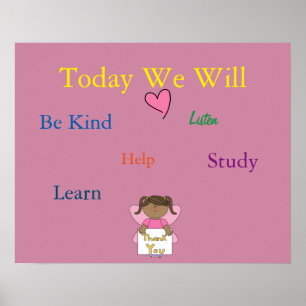 Póster Classroom Rules poster