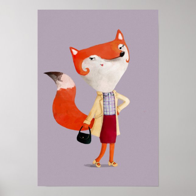 Póster Classy Mod Fox Chica (Frente)