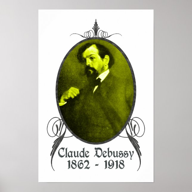 Póster Claude Debussy (Frente)