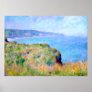 Póster Claude Monet: Acantilado cerca de Pourville