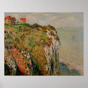 Póster Claude Monet Acantilado en Dieppe, 1882