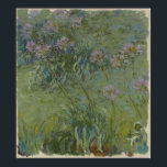 Póster Claude Monet - Agapanthus<br><div class="desc">Claude Monet,  ligeramente modificado</div>