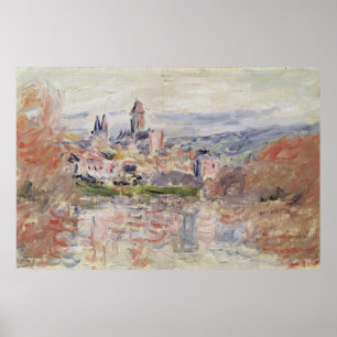 Póster Claude Monet Aldea de Vetheuil, c.1881