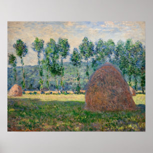 Póster Claude Monet - Almiares cerca de Giverny