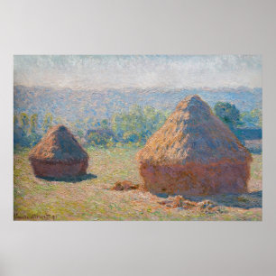 Póster Claude Monet - Almiares, fin del Verano
