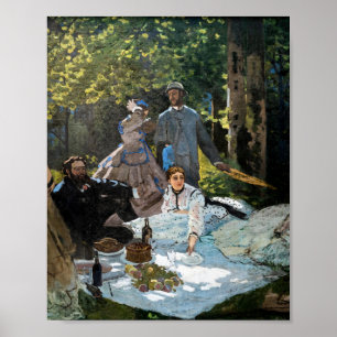 Póster Claude Monet - Almuerzo en el césped, panel derech