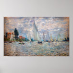 Póster Claude Monet - Boats Regatta at Argenteuil<br><div class="desc">The Boats Regatta at Argenteuil / Regate a Argenteuil - Claude Monet,  Oil on Canvas,  1874</div>