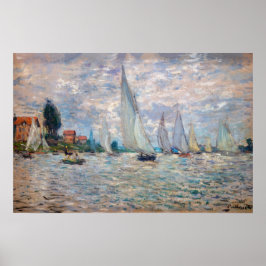 Póster Claude Monet - Boats Regatta at Argenteuil