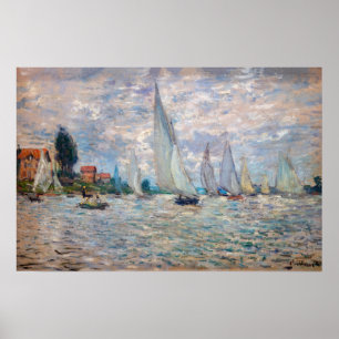 Póster Claude Monet - Boats Regatta at Argenteuil