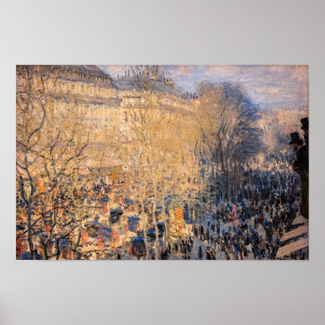 Póster Claude Monet - Boulevard des Capucines en París (Frente)
