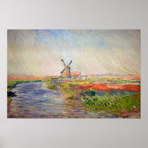 Póster Claude Monet - Campo de Tulipanes en Holanda
