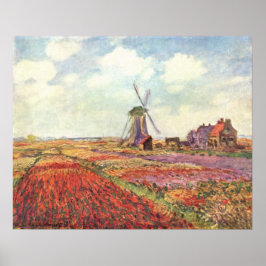 Póster Claude Monet - Campos de tulipanes en Holanda - 18