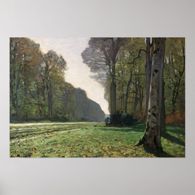 Póster Claude Monet | Carretera a Bas-Breau, Fontaineblea (Frente)