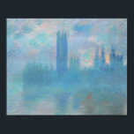 Póster Claude Monet. Casas del Parlamento de Londres. Azu<br><div class="desc">Claude Monet "Casas del Parlamento,  Londres" poster.</div>