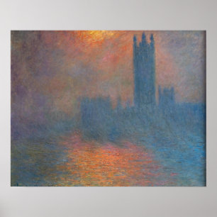 Póster Claude Monet - Casas del Parlamento Londres