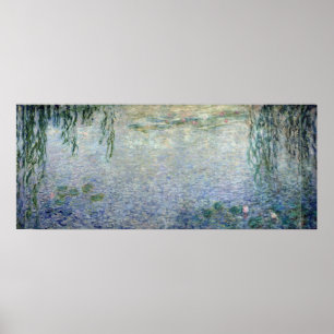 Póster Claude Monet Centro Waterlilies Welows