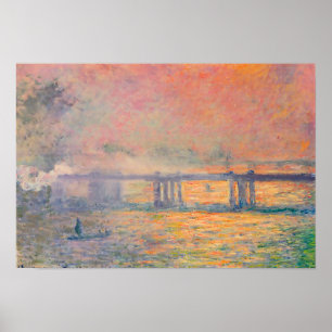 Póster Claude Monet Charing Cross Bridge