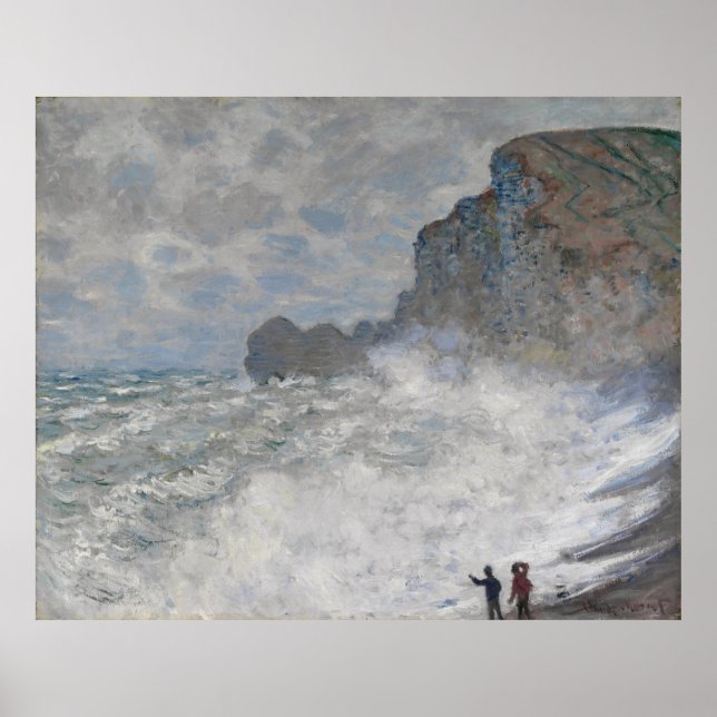 Póster Claude Monet ~ Clima En Etretat (Frente)