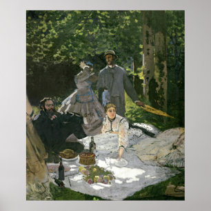 Póster Claude Monet Dejeuner sur l'Herbe, Chailly