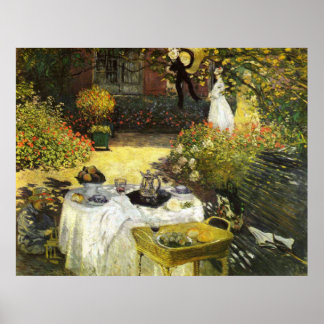 Póster Claude Monet: El almuerzo