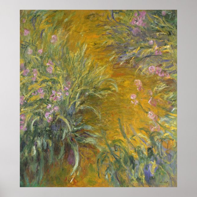 Póster Claude Monet | El camino a través de los irlandese (Frente)