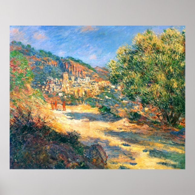 Póster Claude Monet: El camino hacia Montecarlo (Frente)
