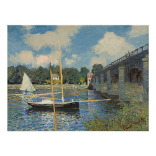 Póster Claude Monet el   el puente en Argenteuil