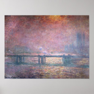 Póster Claude Monet el el Thames en Charing Cross, 1903