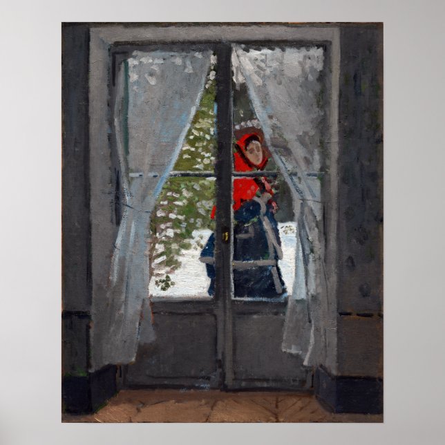 Póster Claude Monet El Encanto Rojo (Frente)