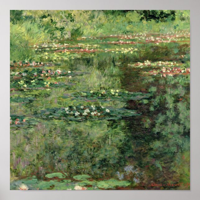 Póster Claude Monet | El estanque acuático (Frente)