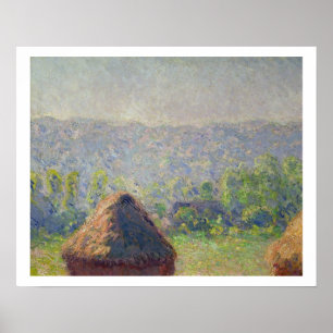 Póster Claude Monet El final del verano en Givern