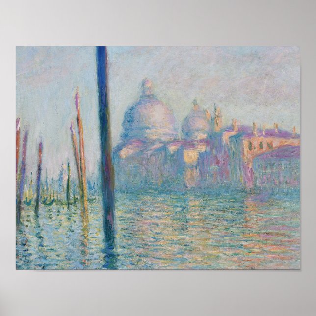 Póster Claude Monet - El Gran Canal (Frente)