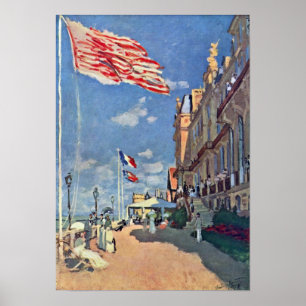 Póster Claude Monet - El Hotel des Roches Noires