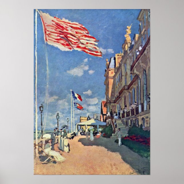 Póster Claude Monet - El Hotel des Roches Noires (Frente)