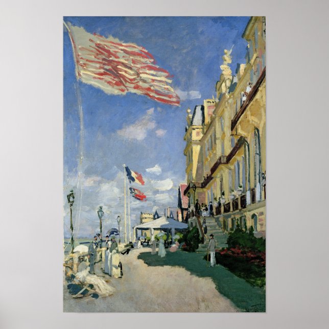 Póster Claude Monet | El Hotel des Roches Noires (Frente)