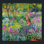 Póster Claude Monet: El jardín de Iris en Giverny<br><div class="desc">Un colorido poster clásico con iris garden en Giverny,  pintado por el pintor impresionista francés Claude Monet.</div>