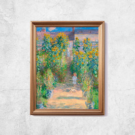Póster Claude Monet El Jardín De Los Artistas Sunflowers